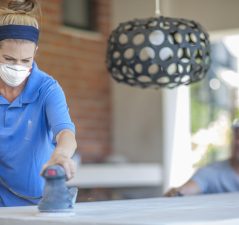 Couple renovating own home