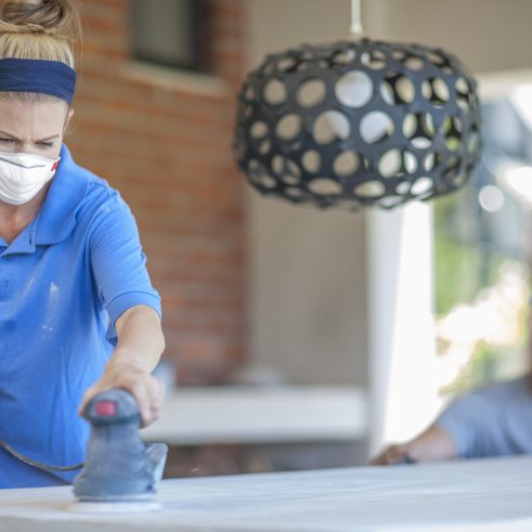 Couple renovating own home